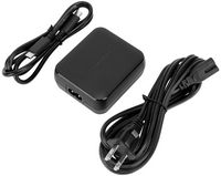 Targus - 65W USB-C/USB-A Laptop Charger - Black - Large Front