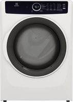 Electrolux - 8.0 Cu. Ft. Stackable Gas Dryer with Steam - White - Large Front