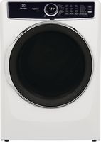 Electrolux - 8.0 Cu. Ft. Stackable Electric Dryer with Steam and Balanced Dry - White - Large Front