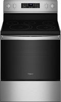 Whirlpool - 5.3 Cu. Ft. Freestanding Electric Convection Range with Air Fry - Stainless Steel - Large Front