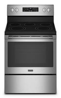 Maytag - 5.3 Cu. Ft. Electric Range with Air Fry - Stainless Steel - Large Front