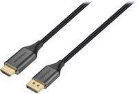 Insignia™ - 6' DisplayPort to HDMI Cable - Black - Large Front