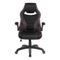 OSP Home Furnishings - Xeno Gaming Chair in Faux Leather - Red - Large Front
