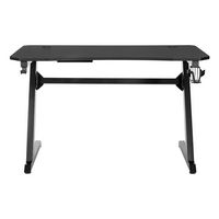 OSP Home Furnishings - Ghost Battlestation Gaming Desk - Black - Large Front