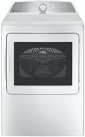 GE Profile - 7.4 Cu. Ft. Smart Electric Dryer with Sanitize Cycle and Sensor Dry - White - Large Front