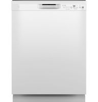 GE - Front Control Built-In Dishwasher, 52 dBA - White - Large Front