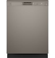 GE - Front Control Built-In Dishwasher, 52 dBA - Slate - Large Front