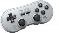 8BitDo - SN30 Pro Bluetooth Gamepad - Gray - Large Front