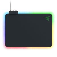 Razer - Firefly V2 Hard Surface Gaming Mouse Pad with Chroma RGB Lighting - Black - Large Front