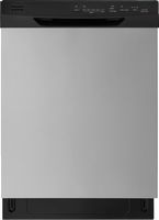 Insignia™ - 24” Front Control Built-In Dishwasher with Sensor Wash, Stainless Steel Tub, 51 dBA, ... - Large Front