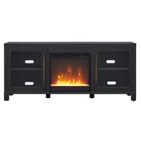 Camden&Wells - Foster Crystal Fireplace TV Stand for TVs Up to 65