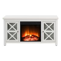 Camden&Wells - Colton Log Fireplace TV Stand for TVs Up to 55