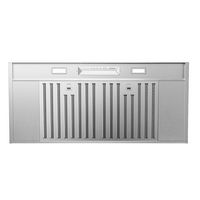 Zephyr - 42 inches - Convertible - Range Hood Insert - Stainless Steel - Large Front