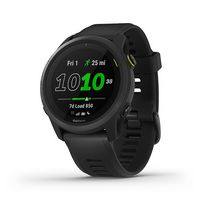 Garmin - Forerunner 745 GPS Smartwatch 30mm Fiber-Reinforced Polymer - Black - Large Front