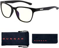 GUNNAR - Blue Light Gaming & Computer Glasses - Berkeley - Onyx - Large Front