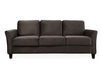 Lifestyle Solutions - Wesley Microfiber Sofa - Coffee - Large Front