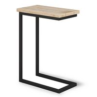Simpli Home - Skyler Solid Mango Wood and Metal 18' Wide Rectangle Industrial C Side Table - Dist... - Large Front