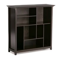 Simpli Home - Amherst Multi Cube Bookcase and Storage Unit - Hickory Brown - Large Front