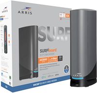ARRIS - SURFboard DOCSIS 3.1 Multi-Gig Cable Modem & Wi-Fi 6 Router Combo - Black - Large Front