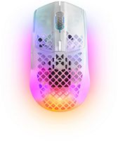 SteelSeries - Aerox 3 Super Light Honeycomb Wireless RGB Optical Gaming Mouse - Wireless - Ghost ... - Large Front