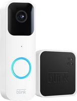 Blink - Smart Wifi Video Doorbell – Wired/Battery Operated with Sync Module 2 - White - Large Front