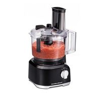 Hamilton Beach - 8 Cup Food Processor with Built-In Bowl Scraper - Black - Large Front