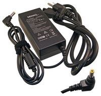 DENAQ - AC Power Adapter and Charger for Select Dell Inspiron and Latitude Laptops - Black - Large Front