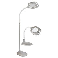 OttLite - 2-in-1 LED Magnifier Floor and Table Light - White - Large Front