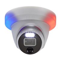 Swann - Home 1080p Full HD DVR Add-On Dome Security Camera for Home Surveillance Systems - White - Large Front