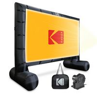 Kodak - Giant Inflatable Projector Screen, Outdoor Movie Screen, 17 ft. Blow Up Projector Screen ... - Large Front