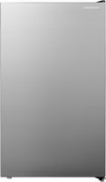 Insignia™ - 4.4 Cu. Ft. Mini Fridge with Glass Door and ENERGY STAR Certification - Gray - Large Front