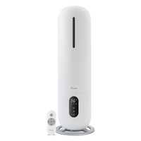 CRANE - 2 Gal. Tower Ultrasonic Cool Mist Humidifier with Remote - White - Large Front
