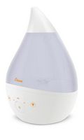 CRANE - 1 Gal. Drop Cool Mist Humidifier with Sound Machine - White - Large Front