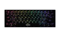 GAMDIAS - GD-HERMES E3 60% RGB Wired BLUE Switch Mechanical Keyboard - Black - Large Front