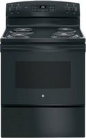 GE - 5.0 Cu. Ft. Self-Cleaning Freestanding Electric Range - Black - Large Front