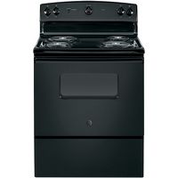 GE - 5.0 Cu. Ft. Freestanding Electric Range - Black - Large Front