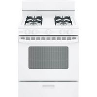 Hotpoint - 4.8 Cu. Ft. Freestanding Gas Range - White - Large Front