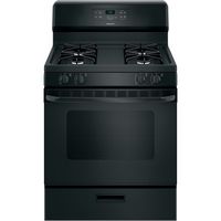 Hotpoint - 4.8 Cu. Ft. Freestanding Gas Range - Black - Large Front