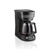Hamilton Beach - 12 Cup Programmable Coffee Maker - Stainless Steel - Black - Large Front