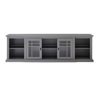 Classic Glass-Door TV Stand for most TVs up to 88” - Large Front