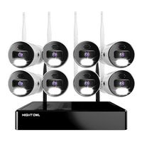 Night Owl - 10 Channel 8 Wi-Fi IP 4K HD 2-Way Audio Cameras, 1TB HD Bluetooth Wi-Fi NVR Surveilla... - Large Front