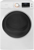 Insignia™ - 8.0 Cu. Ft. Electric Dryer with Steam and Sensor Dry - White - Large Front