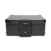 Honeywell - .24 Cu. Ft. Fire- and Water-Proof Chest Safe with Digital Lock - Black - Large Front