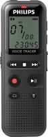 Philips - VoiceTracer Digital Voice Recorder 8 GB DVT1160 - Black - Large Front