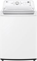 LG - 4.8 Cu. Ft. High-Efficiency Top Load Washer with 4 Way Agitator - White - Large Front