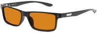 GUNNAR - Vertex  Computer Glasses with Blue Light Reduction , Amber Max Lenses - Onyx - Large Front