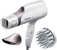 Panasonic - EH-NA67-W Nanoe Hair Dryer with Oscillating QuickDry Nozzle - White - Large Front