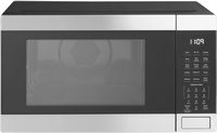 GE - 1.0 Cu. Ft. Convection Countertop Microwave with Air Fry - Black Stainless Steel - Large Front