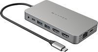 Hyper - HyperDrive Dual 10 Port USB-C Hub, 4K HDMI, Ethernet, 1 USB-C, 2 USB-A, microSD/SD, trave... - Large Front