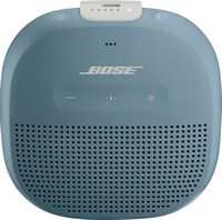 Bose - SoundLink Micro Portable Bluetooth Speaker with Waterproof Design - Stone Blue - Large Front